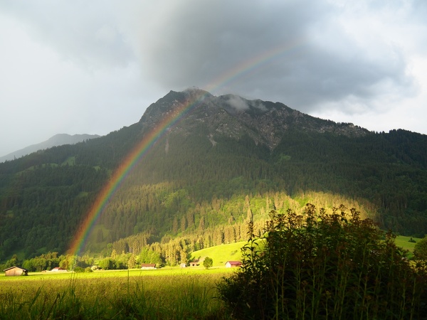 Regenbogen in Oberstdorf